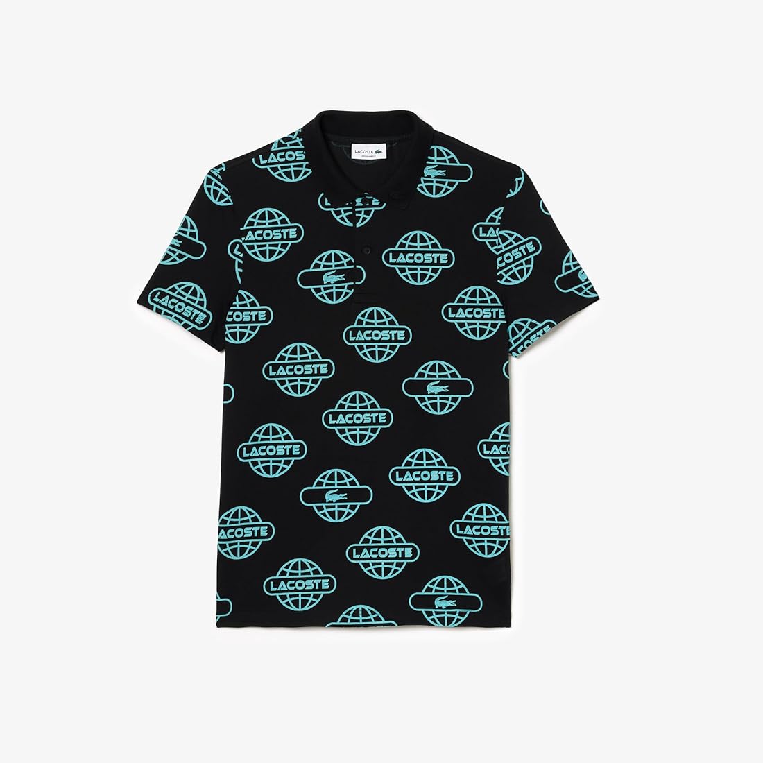Lacoste Movement Polo imprimé mappemonde en piqué ultralight