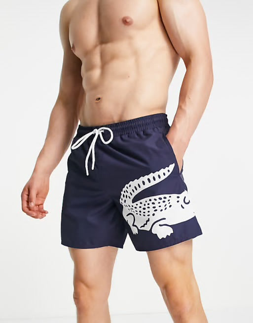 Lacoste Croc Logo Swim Shorts